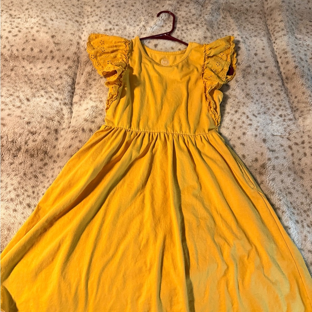 Wonder Nation Sunny Yellow Ruffle Dress